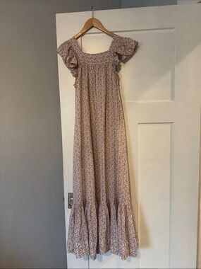 Sonnet dress in peach Martha’s garden